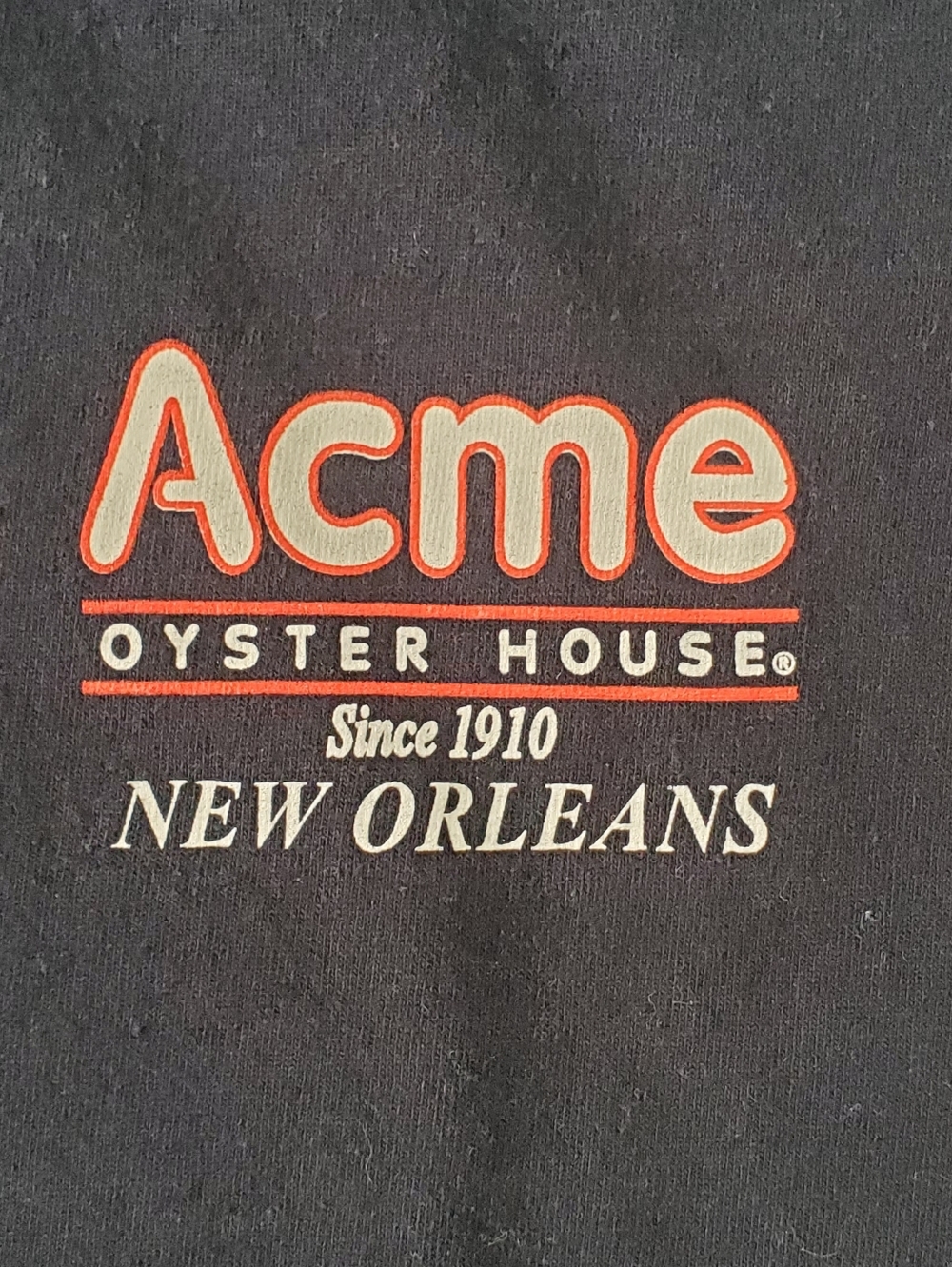 Acme Oyster House New Orleans Black Tee - Sz XL